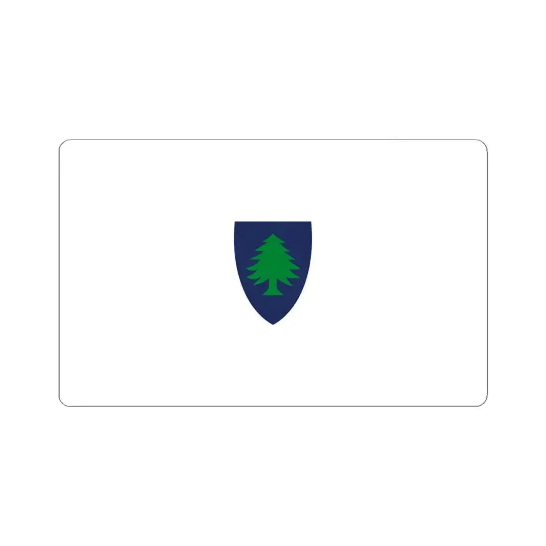 Flag of Massachusetts 1908-1971 (United States) STICKER Vinyl Kiss-Cut Decal 4 Inch White - The Sticker Space