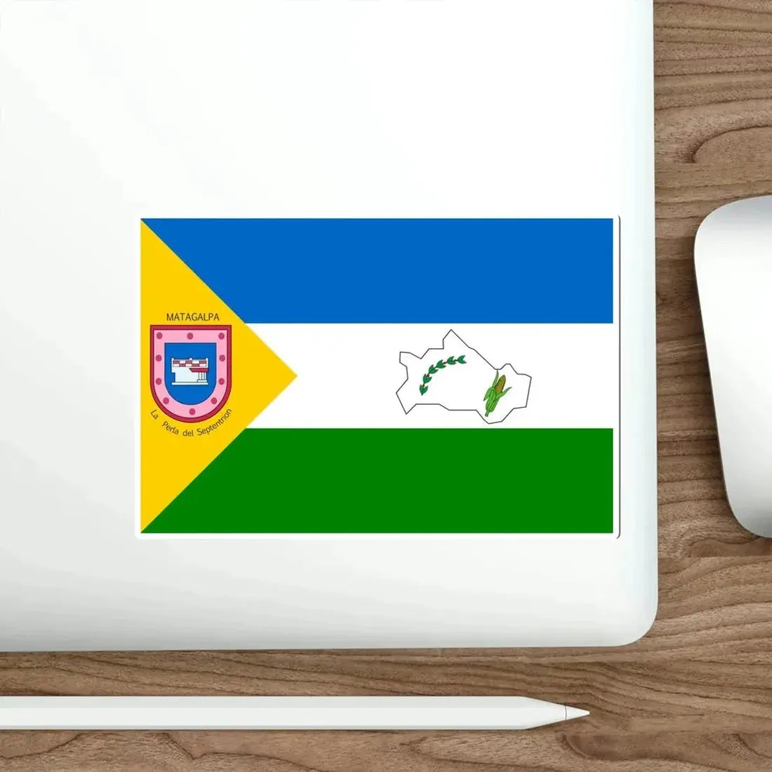 Flag of Matagalpa, Nicaragua STICKER Vinyl Die-Cut Decal - The Sticker Space