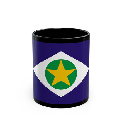 Flag of Mato Grosso Brazil - Black Coffee Mug-11oz-The Sticker Space