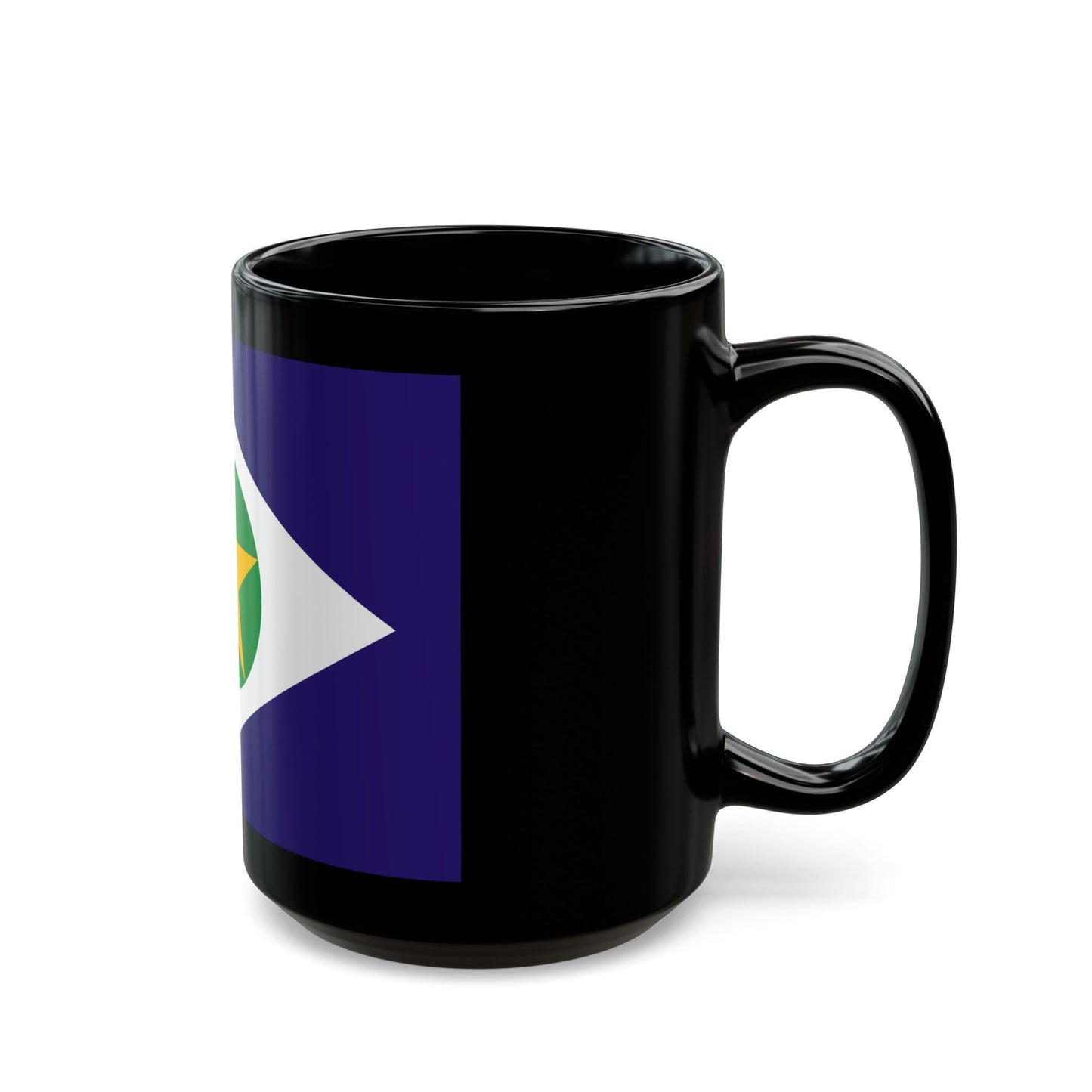 Flag of Mato Grosso Brazil - Black Coffee Mug-The Sticker Space