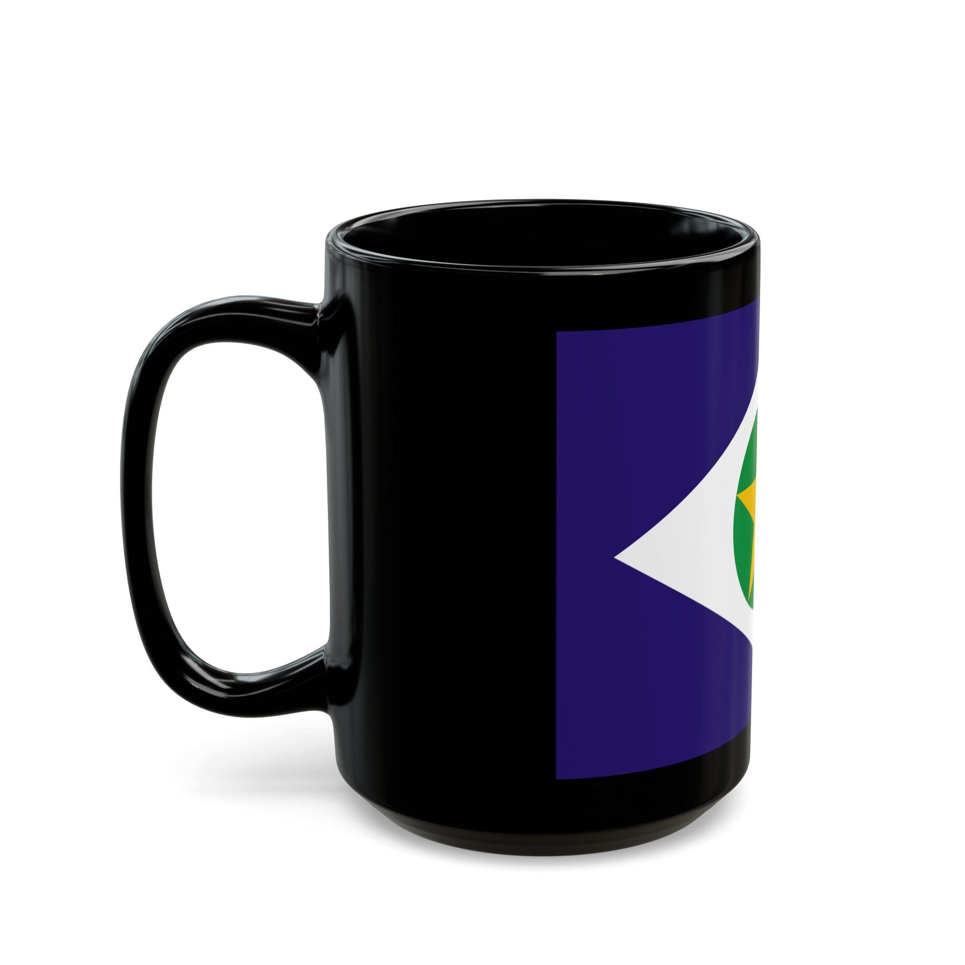 Flag of Mato Grosso Brazil - Black Coffee Mug-The Sticker Space