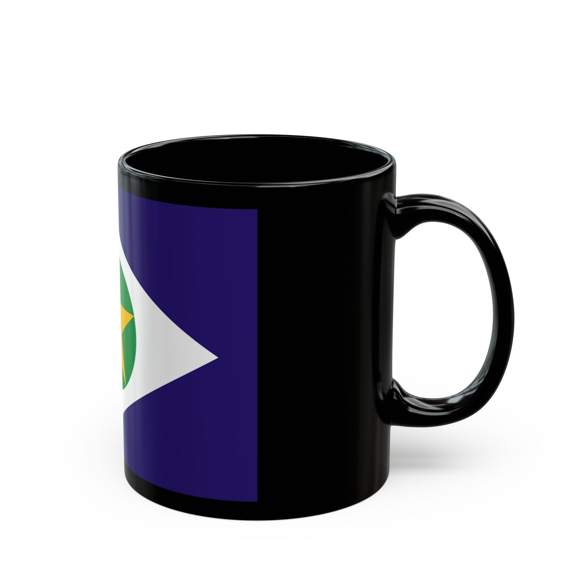 Flag of Mato Grosso Brazil - Black Coffee Mug-The Sticker Space