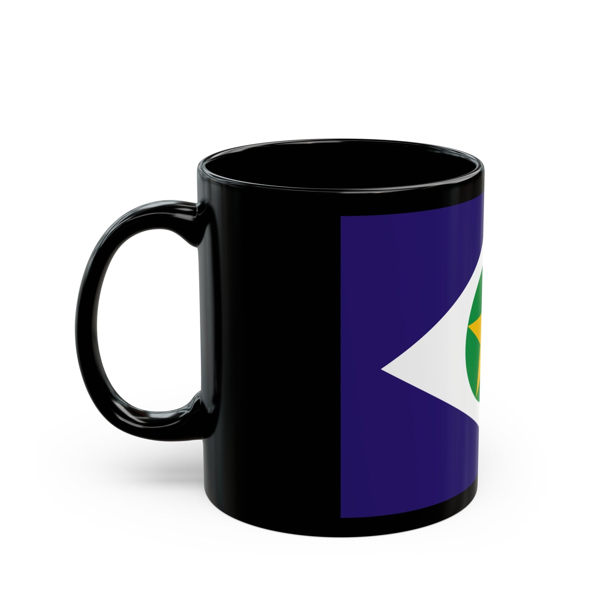 Flag of Mato Grosso Brazil - Black Coffee Mug-The Sticker Space