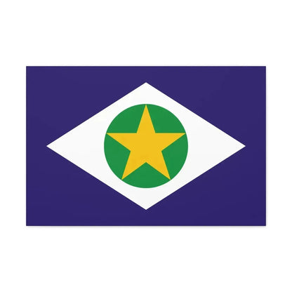 Flag of Mato Grosso Brazil - Canvas Wall Art 30" x 20" 1.25" - The Sticker Space