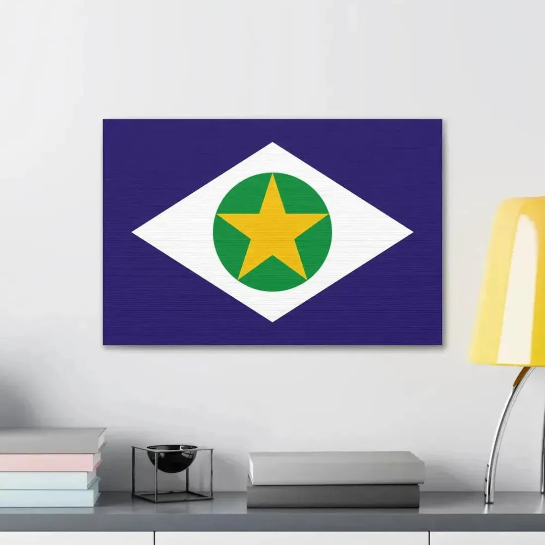 Flag of Mato Grosso Brazil - Canvas Wall Art - The Sticker Space