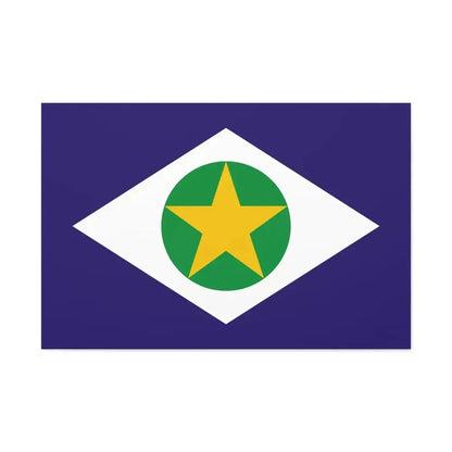 Flag of Mato Grosso Brazil - Canvas Wall Art - The Sticker Space