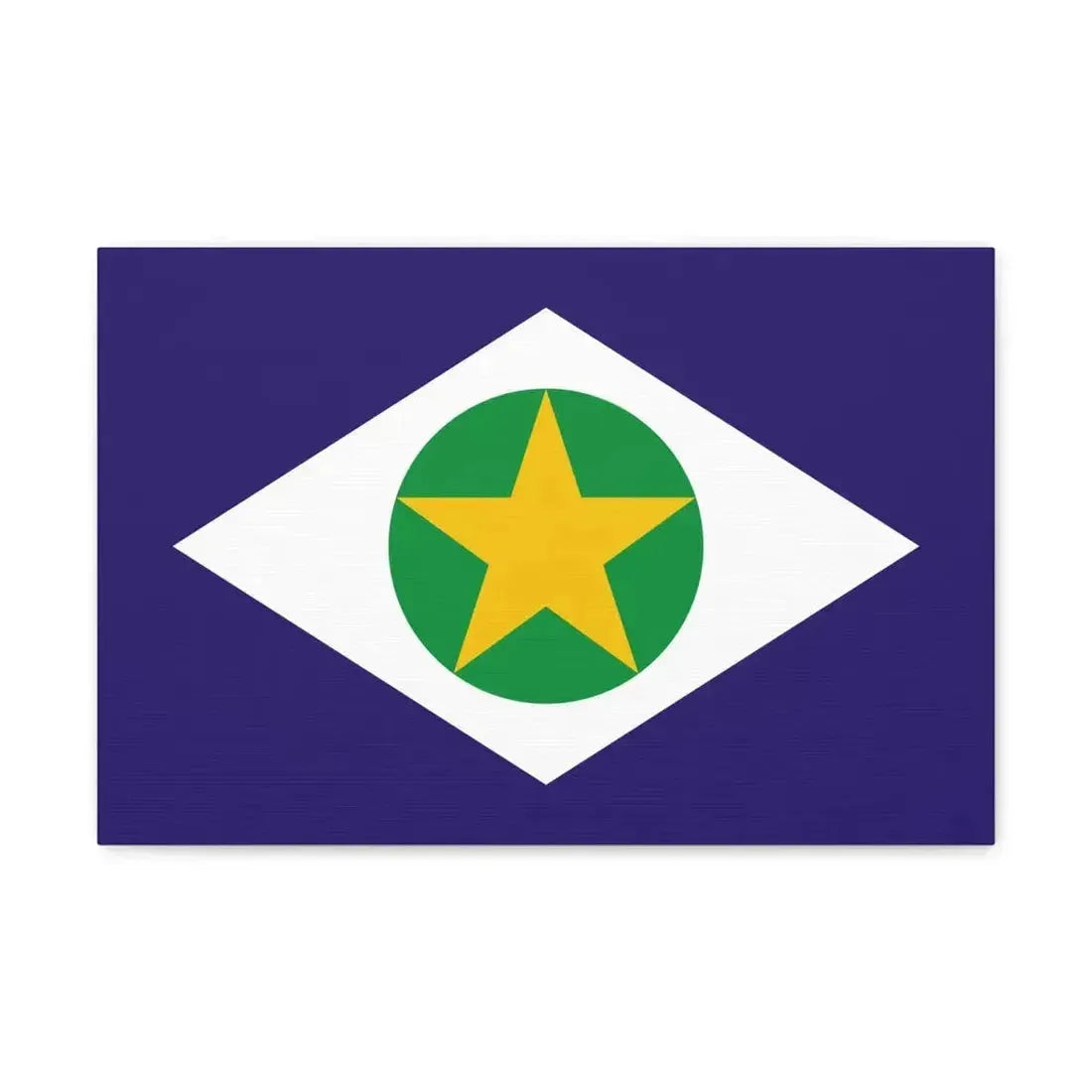 Flag of Mato Grosso Brazil - Canvas Wall Art - The Sticker Space