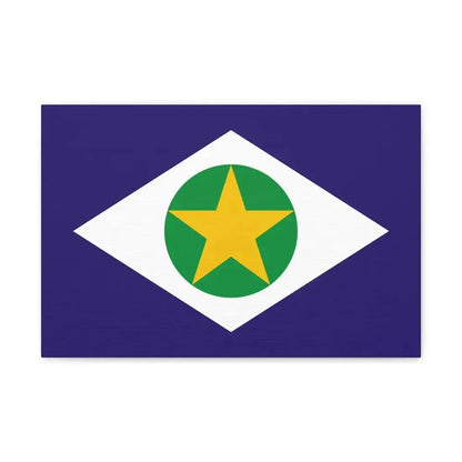 Flag of Mato Grosso Brazil - Canvas Wall Art - The Sticker Space