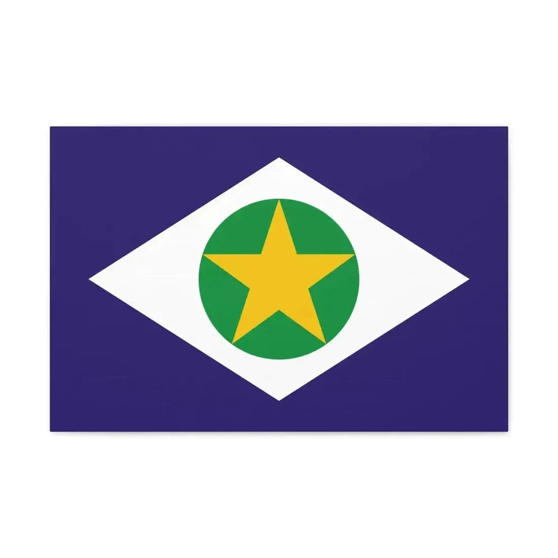 Flag of Mato Grosso Brazil - Canvas Wall Art - The Sticker Space