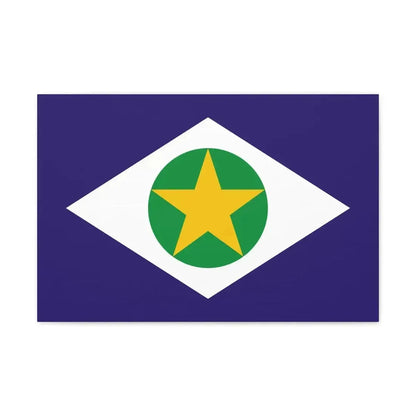 Flag of Mato Grosso Brazil - Canvas Wall Art - The Sticker Space