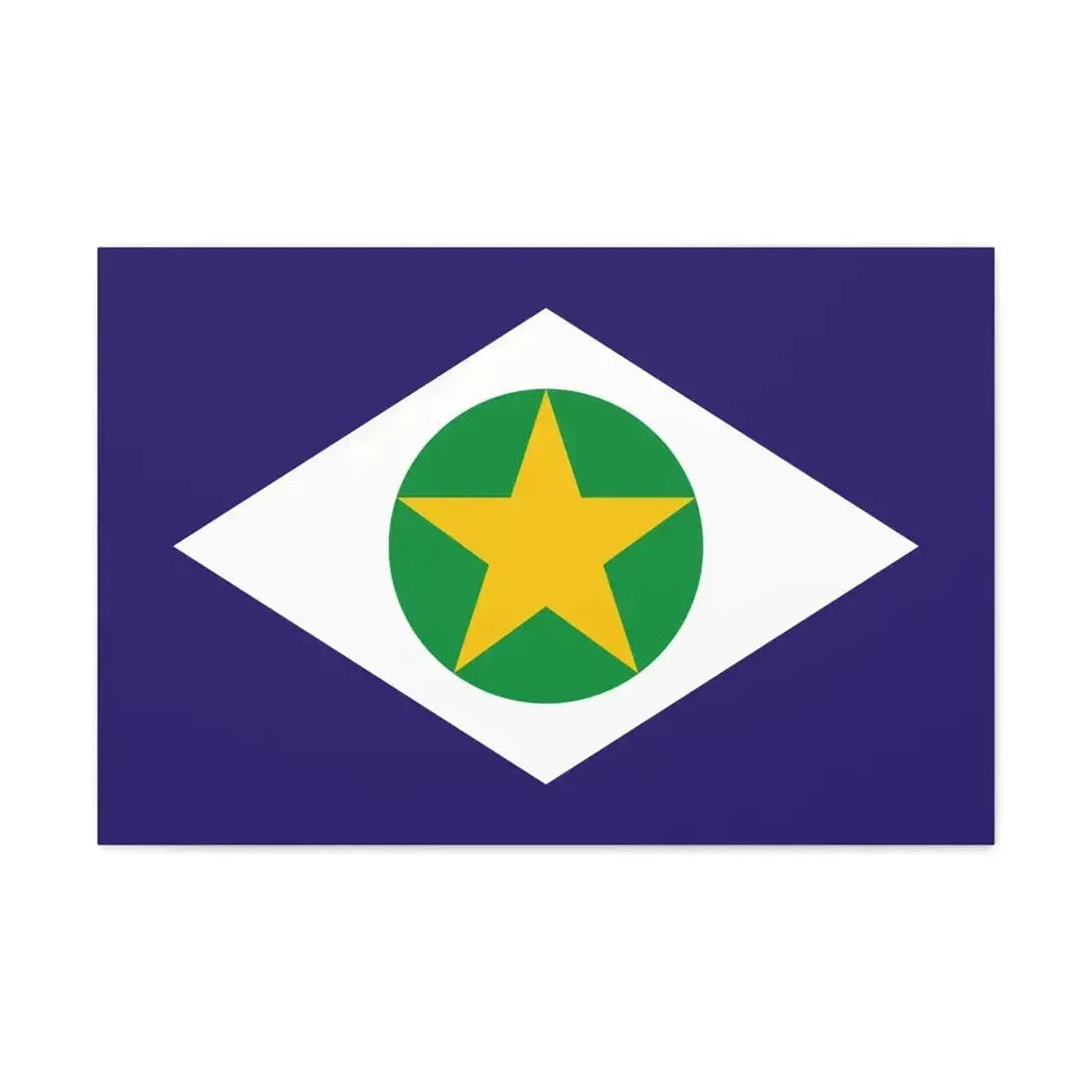 Flag of Mato Grosso Brazil - Canvas Wall Art - The Sticker Space
