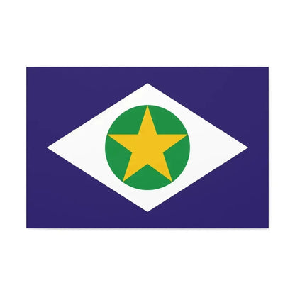 Flag of Mato Grosso Brazil - Canvas Wall Art - The Sticker Space