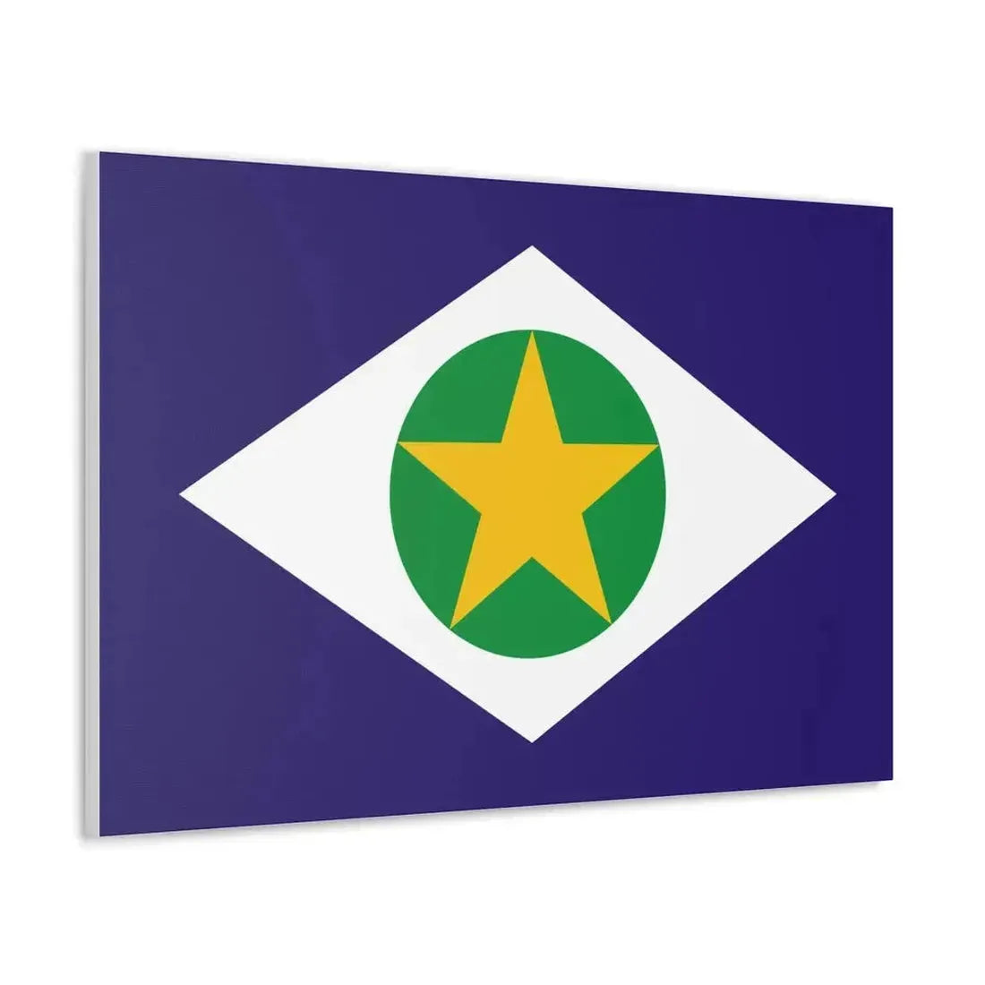 Flag of Mato Grosso Brazil - Canvas Wall Art - The Sticker Space