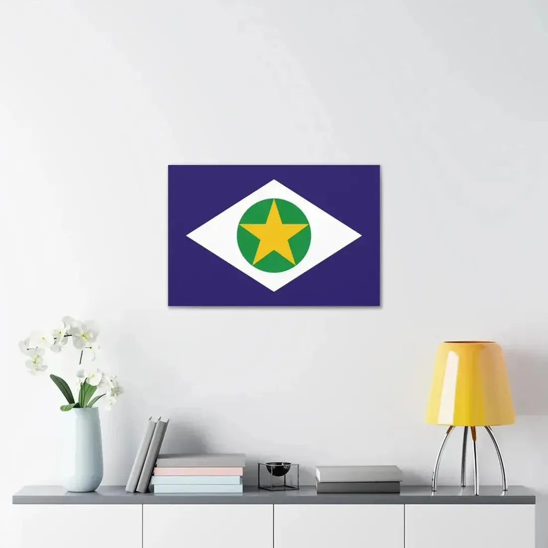 Flag of Mato Grosso Brazil - Canvas Wall Art - The Sticker Space