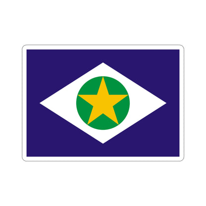 Flag of Mato Grosso Brazil STICKER Vinyl Die-Cut Decal-4 Inch-The Sticker Space