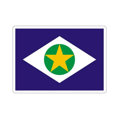 Flag of Mato Grosso Brazil STICKER Vinyl Die-Cut Decal 4 Inch - The Sticker Space