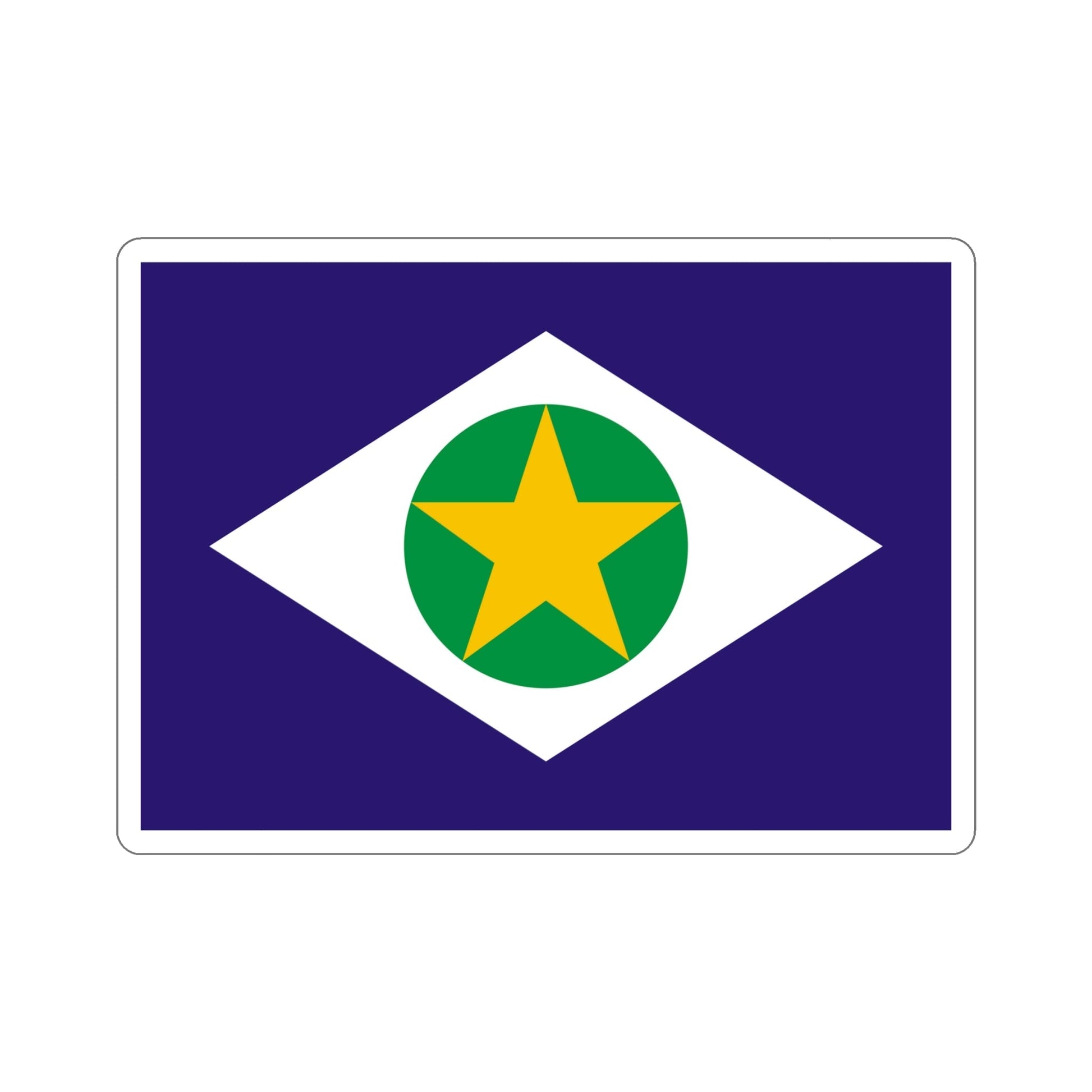 Flag of Mato Grosso Brazil STICKER Vinyl Die-Cut Decal-6 Inch-The Sticker Space