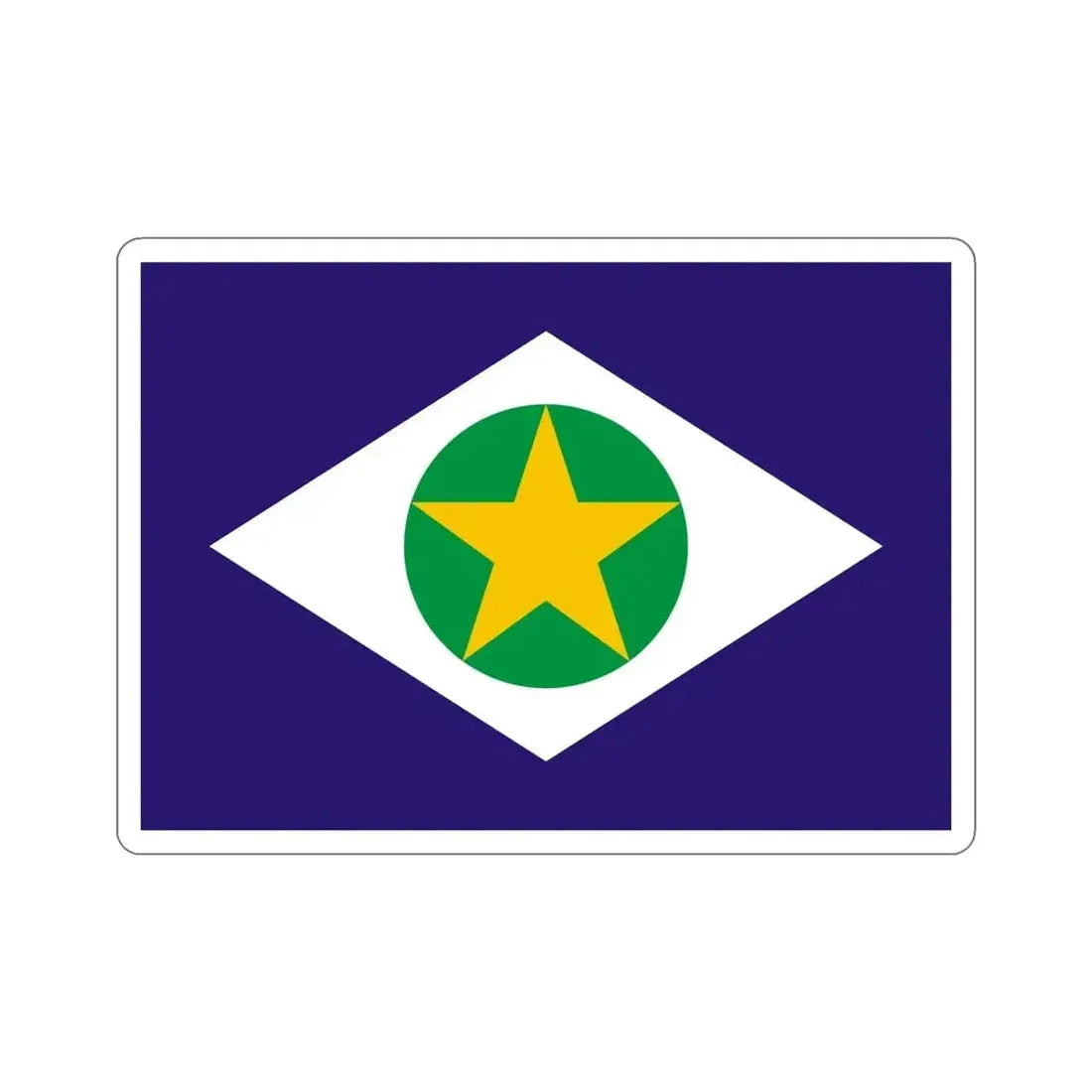 Flag of Mato Grosso Brazil STICKER Vinyl Die-Cut Decal - The Sticker Space