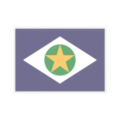 Flag of Mato Grosso Brazil - STICKER Vinyl Kiss-Cut Decal 6 Inch Transparent - The Sticker Space