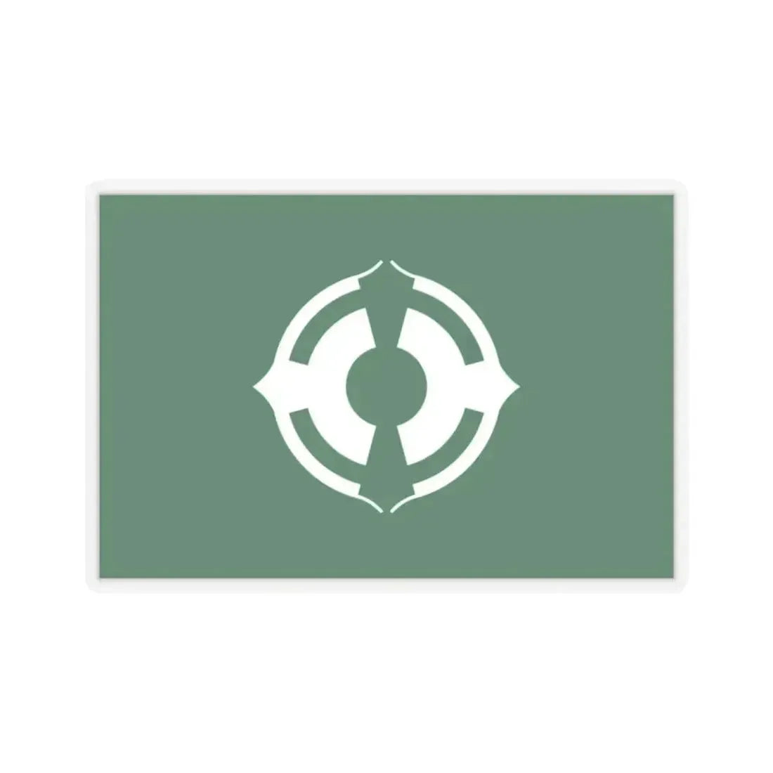 Flag of Matsudo Chiba Japan - STICKER Vinyl Kiss-Cut Decal 2 Inch Transparent - The Sticker Space