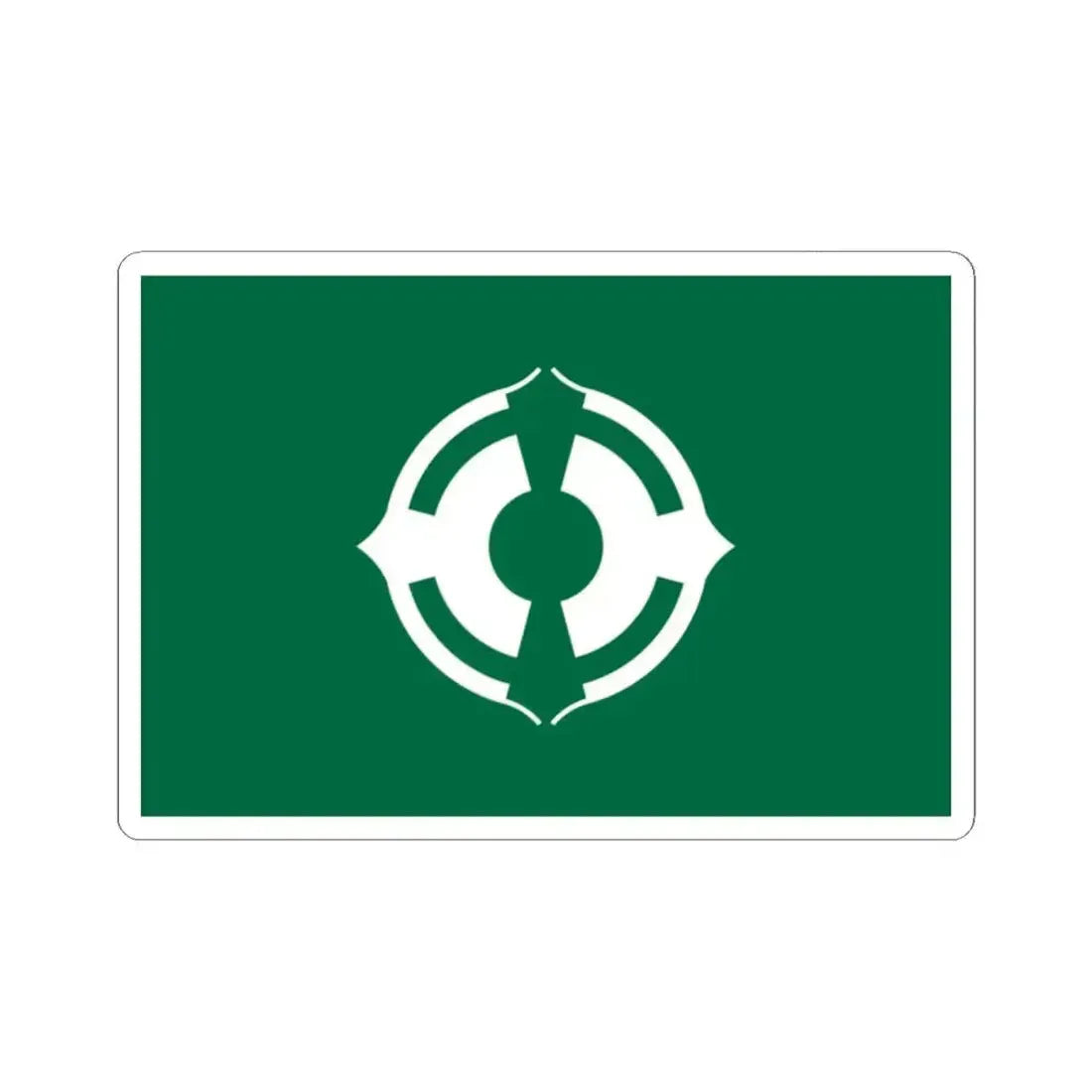 Flag of Matsudo Chiba Japan - STICKER Vinyl Kiss-Cut Decal 2 Inch White - The Sticker Space