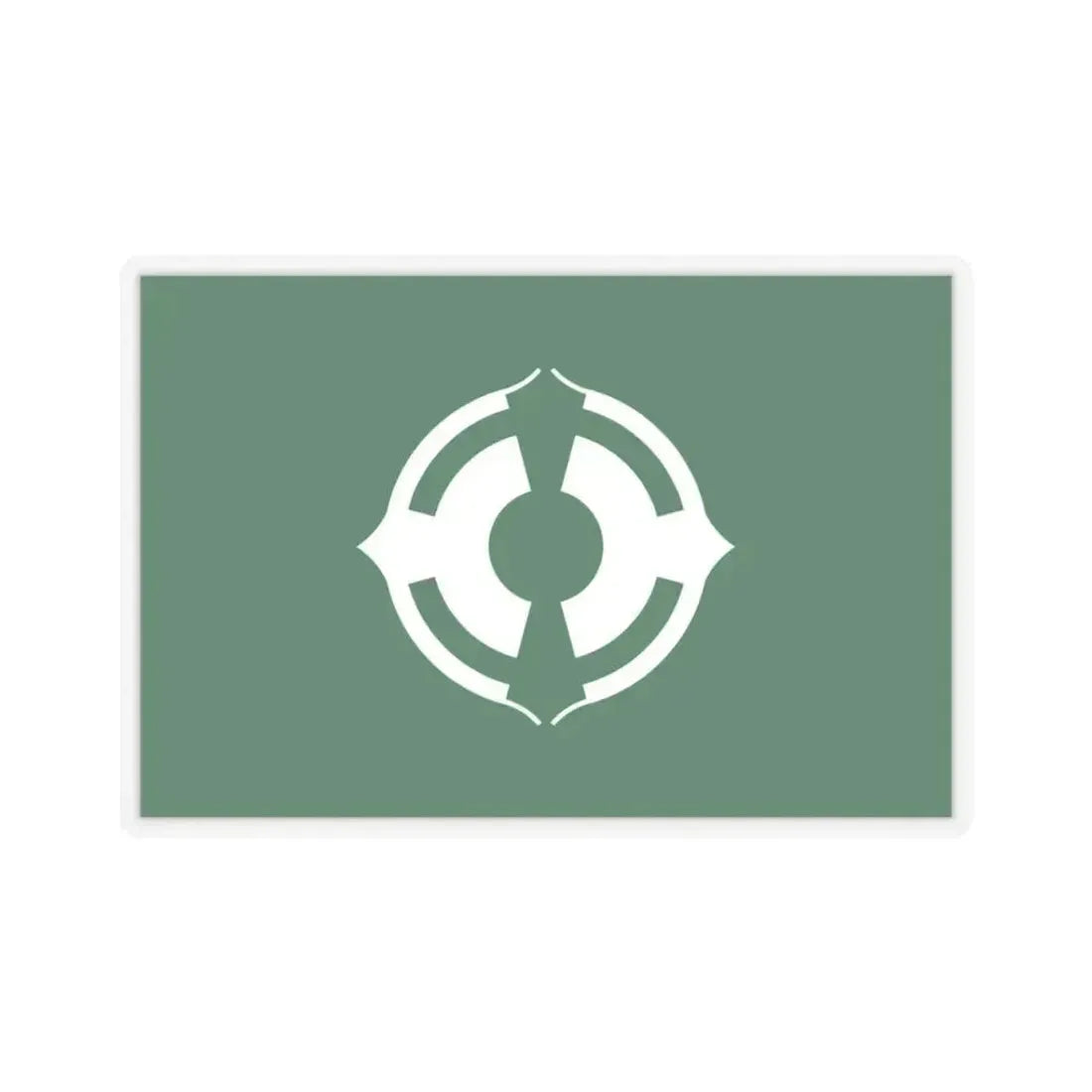 Flag of Matsudo Chiba Japan - STICKER Vinyl Kiss-Cut Decal 3 Inch Transparent - The Sticker Space