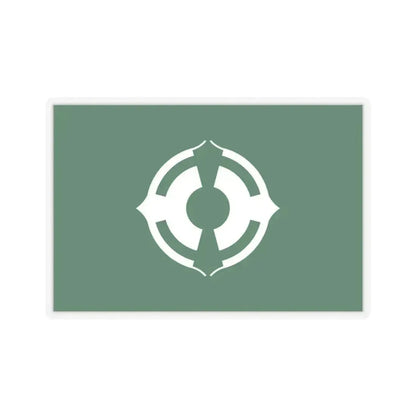 Flag of Matsudo Chiba Japan - STICKER Vinyl Kiss-Cut Decal 3 Inch Transparent - The Sticker Space