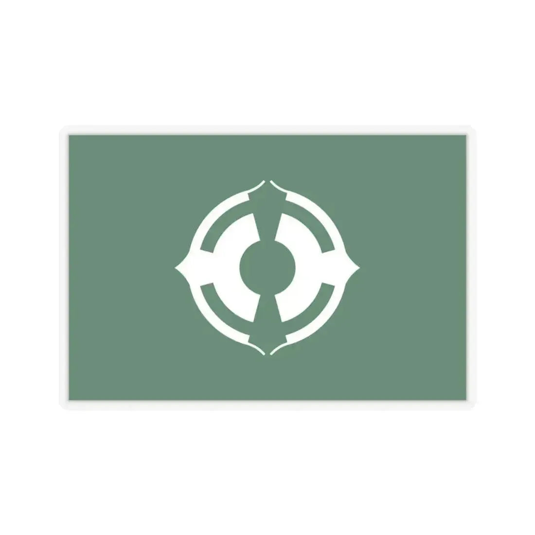 Flag of Matsudo Chiba Japan - STICKER Vinyl Kiss-Cut Decal 4 Inch Transparent - The Sticker Space