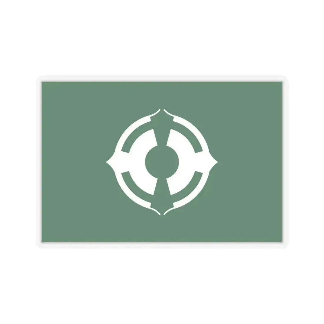 Flag of Matsudo Chiba Japan - STICKER Vinyl Kiss-Cut Decal 6 Inch Transparent - The Sticker Space