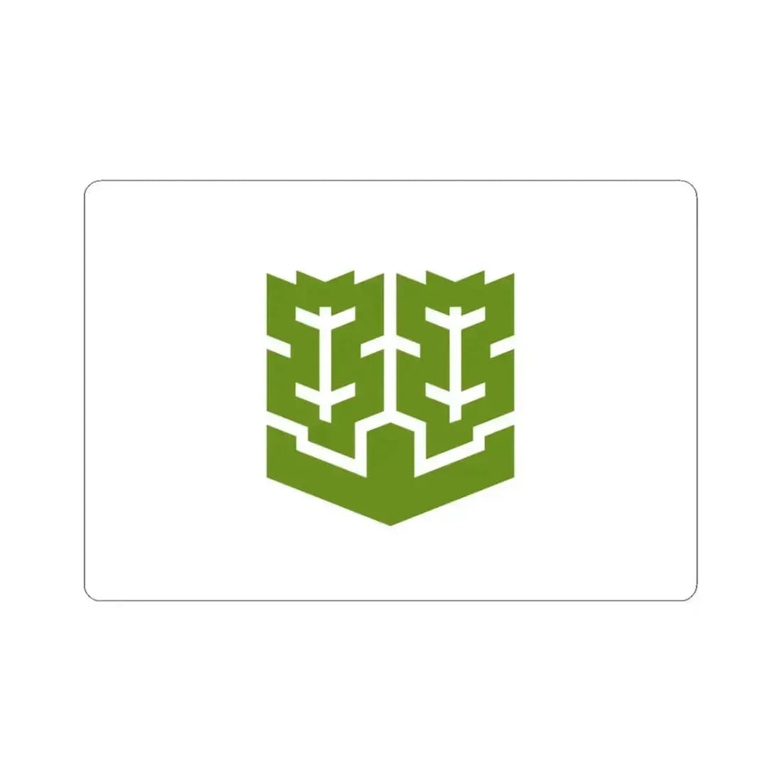 Flag of Matsuyama Ehime Japan - STICKER Vinyl Kiss-Cut Decal 3 Inch White - The Sticker Space