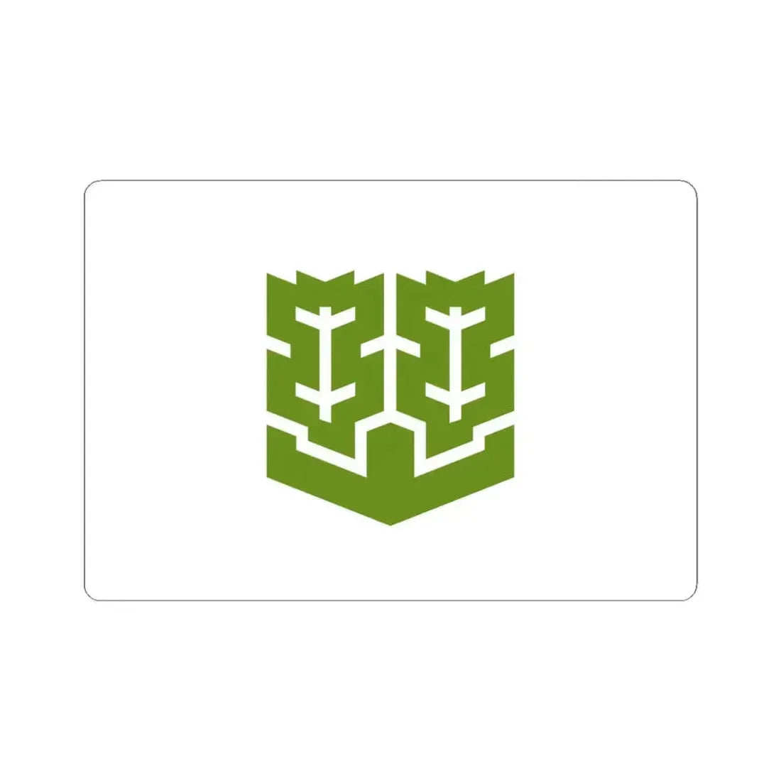 Flag of Matsuyama Ehime Japan - STICKER Vinyl Kiss-Cut Decal 4 Inch White - The Sticker Space