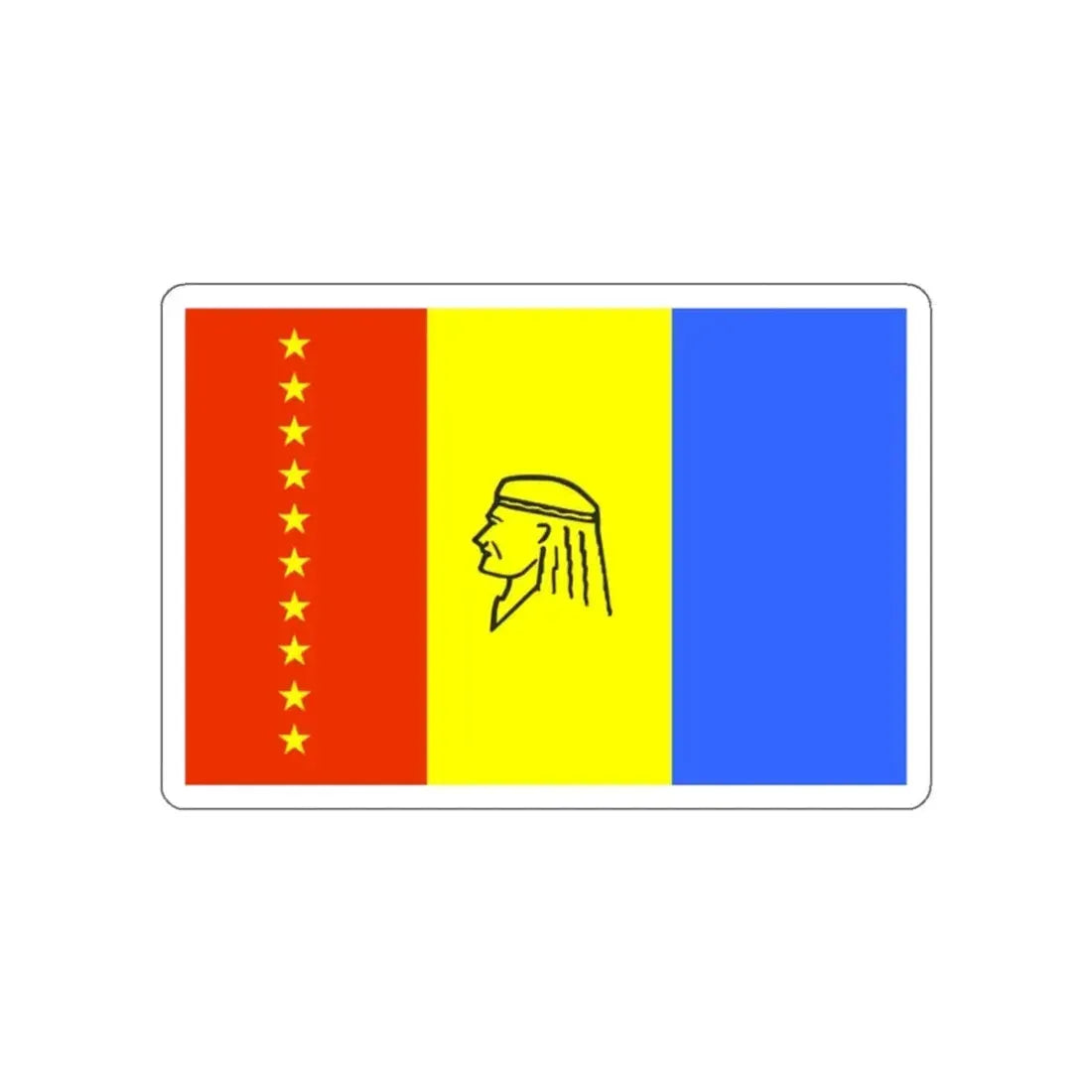 Flag of Maturín Venezuela STICKER Vinyl Die-Cut Decal 2 Inch - The Sticker Space