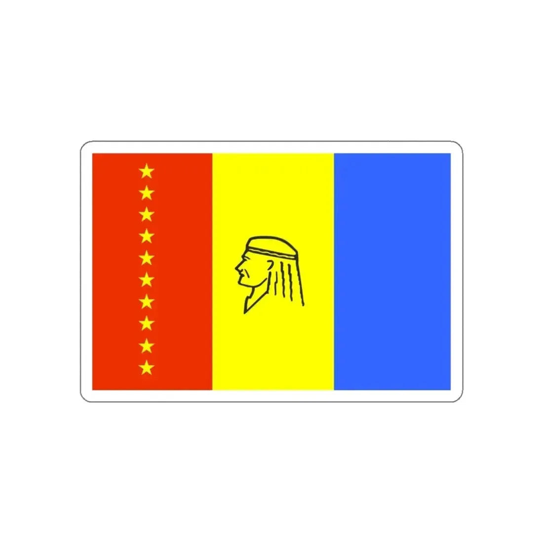 Flag of Maturín Venezuela STICKER Vinyl Die-Cut Decal 3 Inch - The Sticker Space