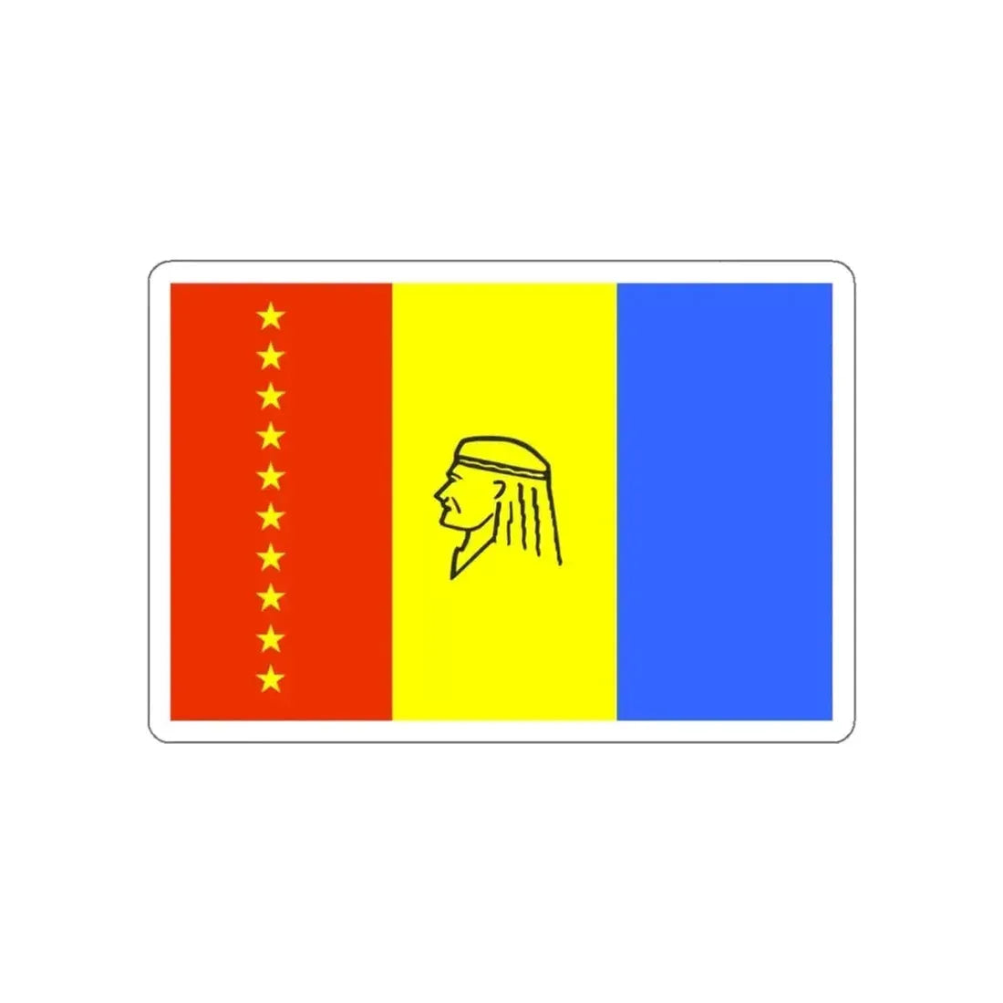 Flag of Maturín Venezuela STICKER Vinyl Die-Cut Decal - The Sticker Space