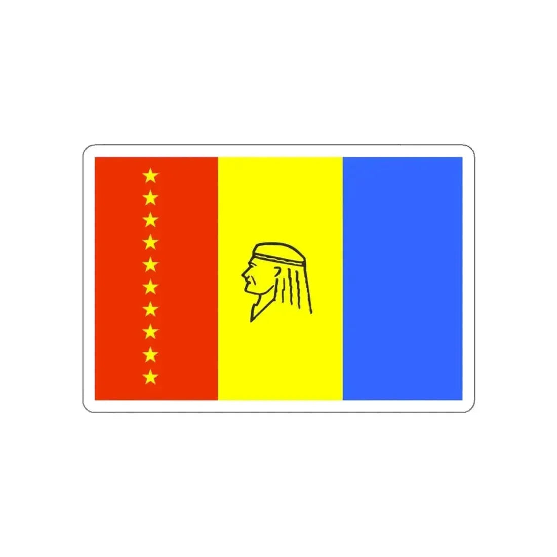 Flag of Maturín Venezuela STICKER Vinyl Die-Cut Decal - The Sticker Space