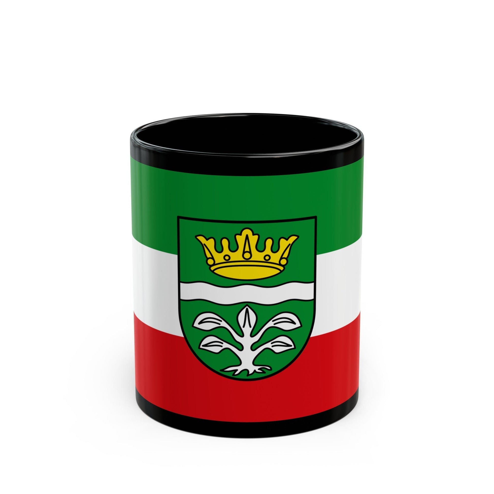 Flag of Mayen Koblenz Germany - Black Coffee Mug-11oz-The Sticker Space