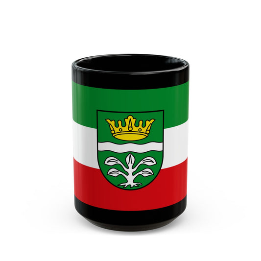 Flag of Mayen Koblenz Germany - Black Coffee Mug-15oz-The Sticker Space