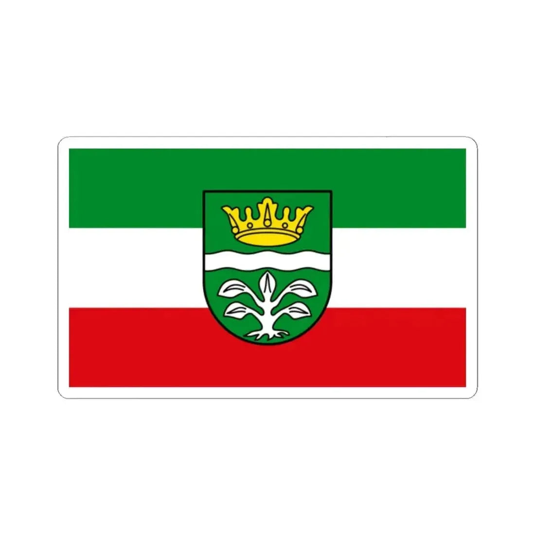 Flag of Mayen Koblenz Germany - STICKER Vinyl Kiss-Cut Decal 2 Inch White - The Sticker Space