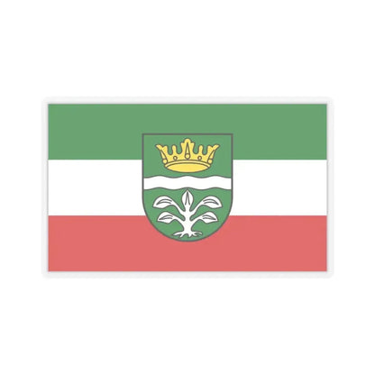 Flag of Mayen Koblenz Germany - STICKER Vinyl Kiss-Cut Decal 4 Inch Transparent - The Sticker Space