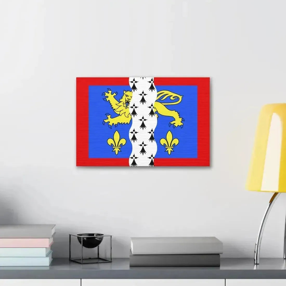 Flag of Mayenne France 2 - Canvas Wall Art - The Sticker Space