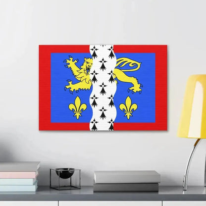 Flag of Mayenne France 2 - Canvas Wall Art - The Sticker Space