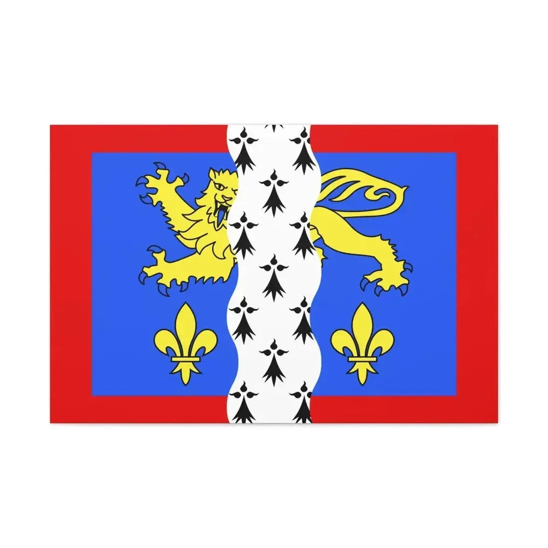 Flag of Mayenne France 2 - Canvas Wall Art - The Sticker Space