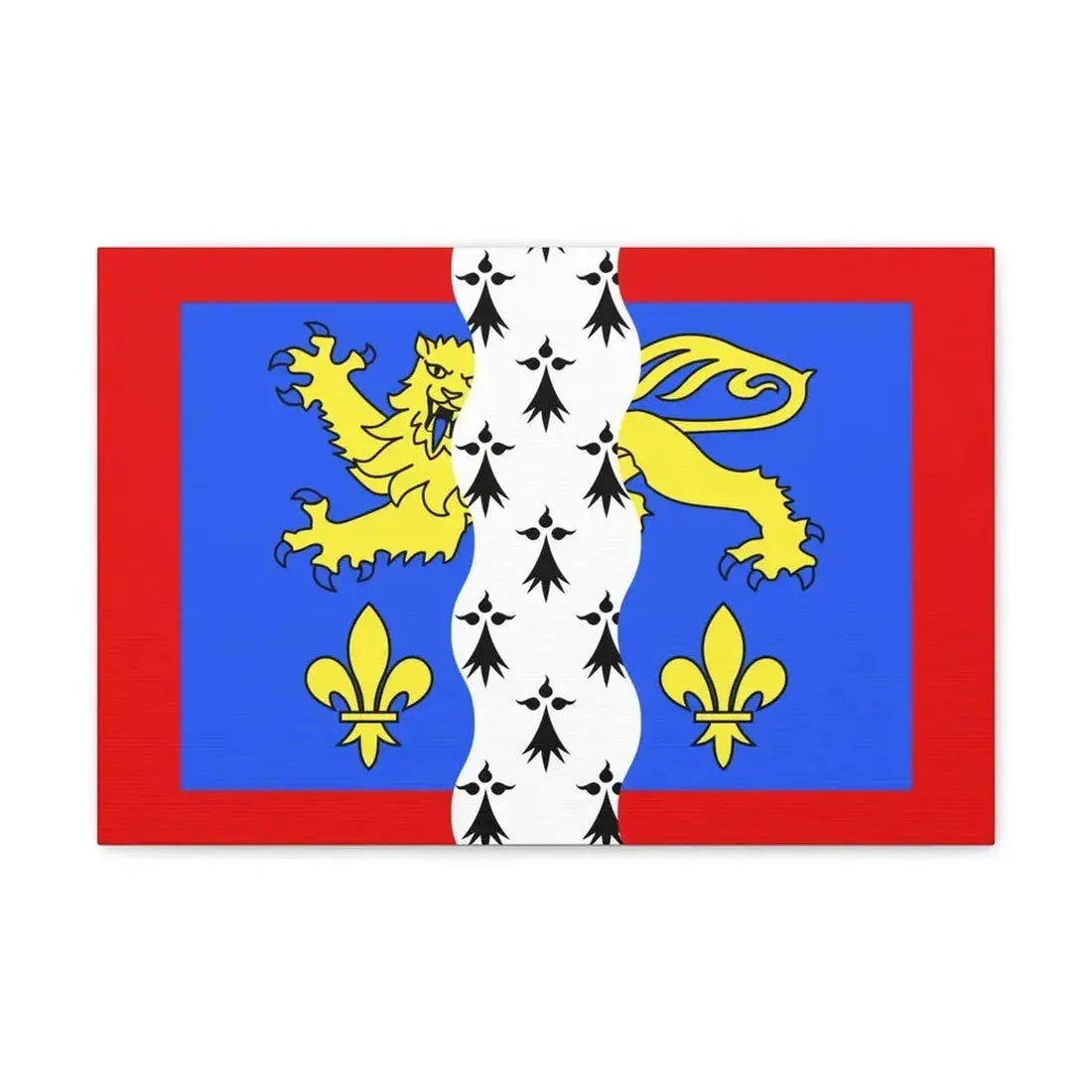 Flag of Mayenne France 2 - Canvas Wall Art - The Sticker Space