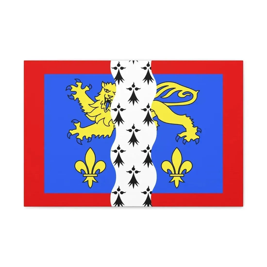 Flag of Mayenne France 2 - Canvas Wall Art - The Sticker Space