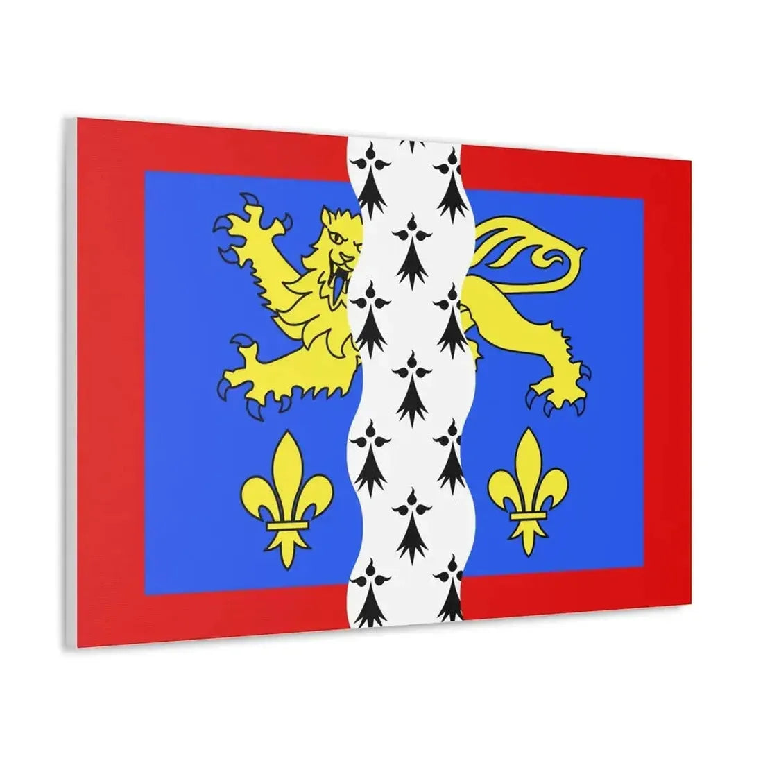 Flag of Mayenne France 2 - Canvas Wall Art - The Sticker Space