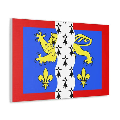 Flag of Mayenne France 2 - Canvas Wall Art - The Sticker Space