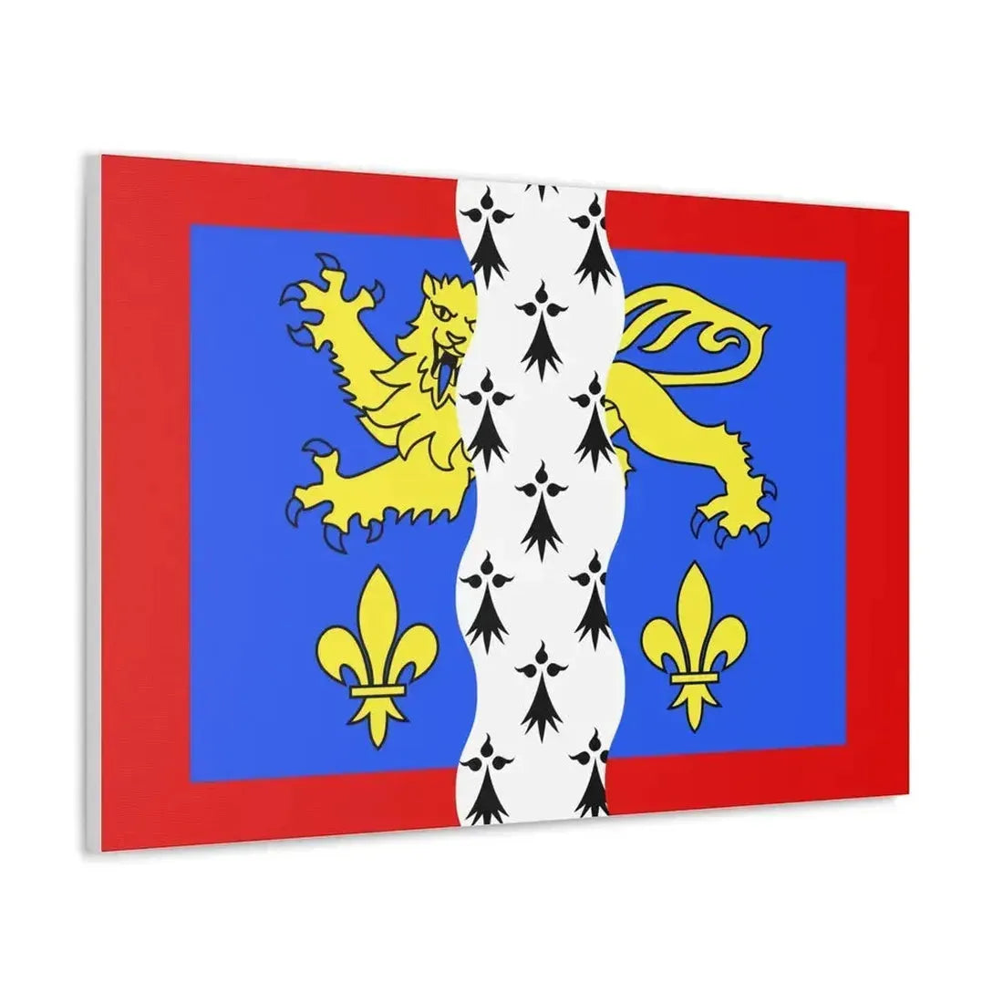 Flag of Mayenne France 2 - Canvas Wall Art - The Sticker Space