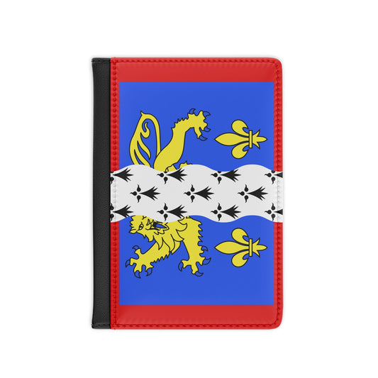 Flag of Mayenne France 2 - Passport Holder-3.9" x 5.8"-The Sticker Space