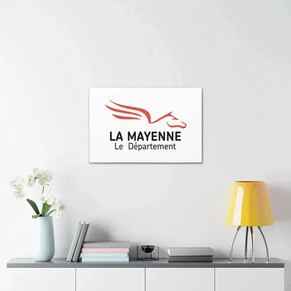 Flag of Mayenne France - Canvas Wall Art - The Sticker Space