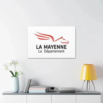 Flag of Mayenne France - Canvas Wall Art - The Sticker Space